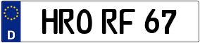 Truck License Plate